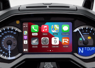 Painel TFT com integração Apple CarPlay e Android Auto